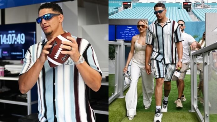 Patrick Mahomes and his wife stole the spotlight at the 151st Kentucky Derby, turning heads with their stunning entrance that left fans and onlookers in awe
