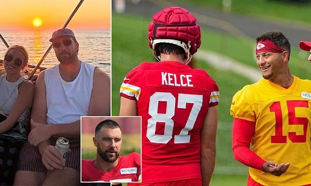 New Photos of Travis Kelce Spark Concern Among Fans Over Weight Gain — Some Blame Taylor Swift for Overfeeding Him, Say He’s Now Too Big to Play