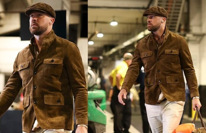 Fans criticize Travis Kelce’s old-looking and dirty outfit as he arrives for Chiefs vs Jaguars game, say he dresses like a taxi driver