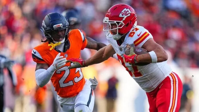 Travis Kelce Officially Sent Out of the Match After Serious Confrontation with Broncos Defender That Turned into a Fight.