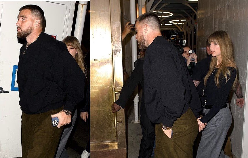 Travis Kelce Looks Sad as He’s Forced to Go on a Date with Taylor Swift Just to Prove They’re Still Friends After the Breakup.