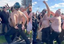 “He looks dirty, lazy and outta shape” — Fans blast Jason Kelce for dancing shirtless in public, calling him classless “He looks dirty, lazy and outta shape” — Fans blast Jason Kelce for dancing shirtless in public, calling him classless
