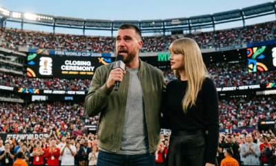 Taylor Swift Invites Fiancé Travis Kelce to the Stage During Her FIFA World Cup 2026 Speech in California – But She Didn’t Know an Emotional Travis Would Shockingly Confirm What Millions of Fans Have Been Saying All Along… “Taylor and I Are Not…”