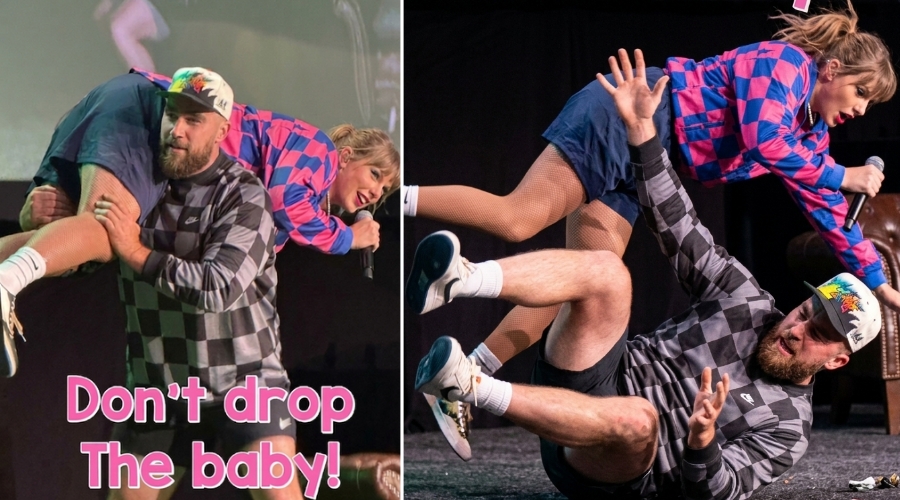 DISASTER: Travis Kelce Accidentally Drops Taylor Swift During Playful “Don’t Drop the Baby” Stunt at New Heights Live Show - Pop Star Reportedly in Critical Condition, Feared to Be Permanently…