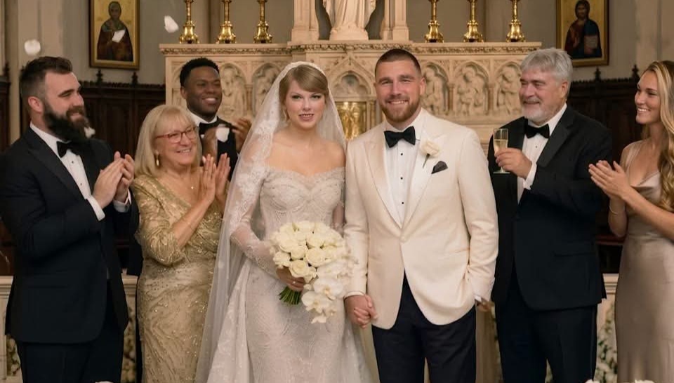 Travis Kelce AND Taylor Swift ARE MARRIED! WEDDING CEREMONY CAPTIVATES FANS AND A-LISTERS ALIKE - Travis Kelce and Taylor Swift’s wedding is no longer a rumor. The couple officially tied the knot in a lavish ceremony that’s got the entire world talking!