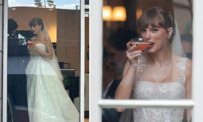 First Video Glimpse Shows Taylor Swift’s Divine Look as She’s Spotted Gulping Five Glasses of Alcohol at the MSG Wedding Venue... See Unseen Clip