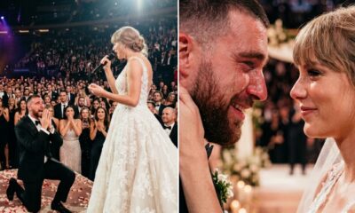 Full Video of Taylor Swift’s New Song Performance at Her Wedding Dedicated to Travis Kelce - Guests Left in Shock as an Overwhelmed Travis Falls to His Knees and Bursts Into Tears, Shouting Three Powerful Words... See Raw Clip