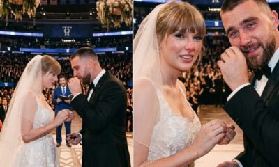 Travis Kelce and Taylor Swift Both Cry While Exchanging Rings at the Beautiful MSG Wedding Ceremony After Emotionally Saying "I do"… SEE FIRST PHOTOS