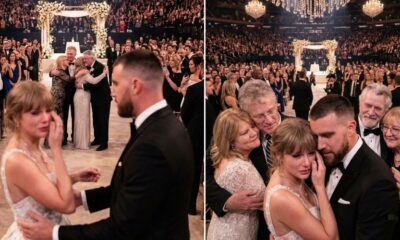 First Glimpse of the Emotional Moment as Taylor Swift and Travis Kelce’s Parents Embrace in Tears at the MSG Wedding Ceremony - Taylor Breaks Down While Watching, and Travis Gently Comforts Her, Leaving Guests Deeply Moved as the Parents Step Forward to Meet Them… See Never-Before-Seen Clip
