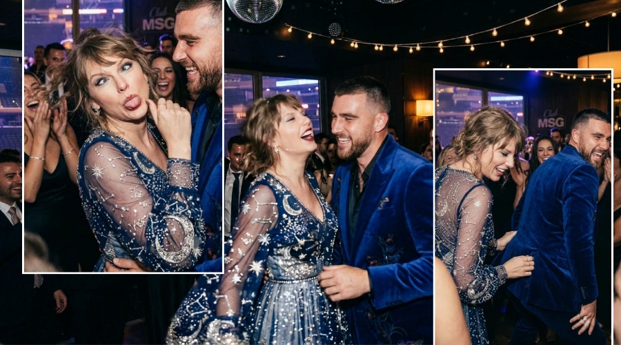 First Footage of Taylor Swift’s Celestial Look and Travis Kelce’s Royal Style at Their Epic, Arena-Sized Late-Night Wedding Party at MSG, Which Lasted Until 2:00 a.m. - But Their Dance Clip Broke the Internet as Taylor Was Hilariously Mocked Over Her “Embarrassing” Moves, While Travis Was in Another Dimension, Twerking His Bachelorhood Away… See Unseen Clip