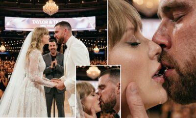 This Wedding Kiss Video of Taylor Swift and Travis Kelce at Their Magnificent MSG Ceremony Is Both Emotional and Hilarious as Travis Can’t Stop Crying and Gives Taylor a Tear-Filled Kiss… See the Latest Clip