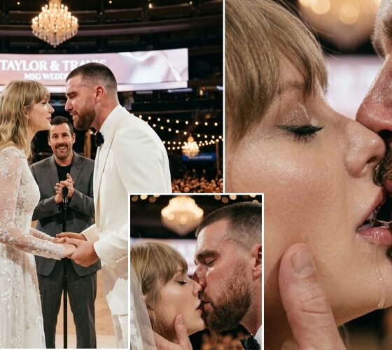 This Wedding Kiss Video of Taylor Swift and Travis Kelce at Their Magnificent MSG Ceremony Is Both Emotional and Hilarious as Travis Can’t Stop Crying and Gives Taylor a Tear-Filled Kiss… See the Latest Clip