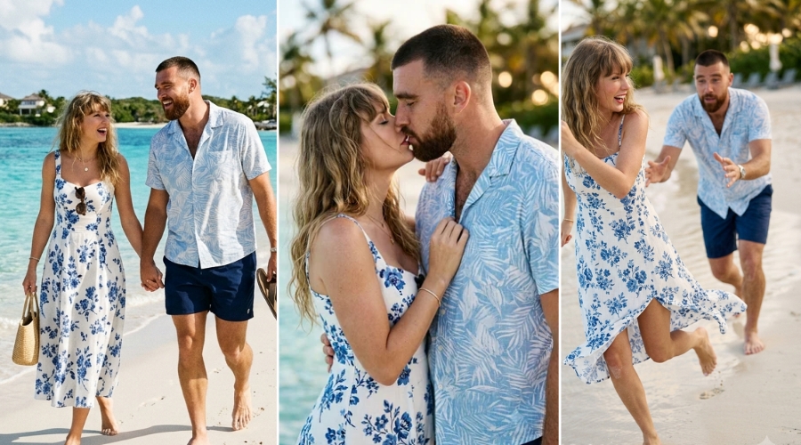 Travis Kelce and Taylor Swift Spotted Packing on Major PDA and Kissing Constantly During Bahamas Honeymoon Following Star-Studded MSG Wedding in $50K-Per-Night Villa... See 10 Amazing Photos