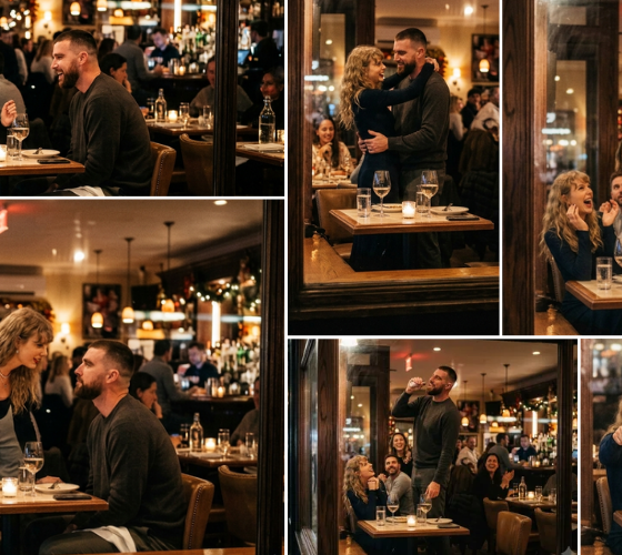 Taylor Swift Drooling Over New Husband Travis Kelce on Their First Post-Wedding Dinner Date in NYC - He Shocks Everyone With Surprise Table Performance, Wedding Slow Dance & Hilarious Twerking! Open Window Chaos Goes Viral... See Full Clip + 38 Steamy Photos