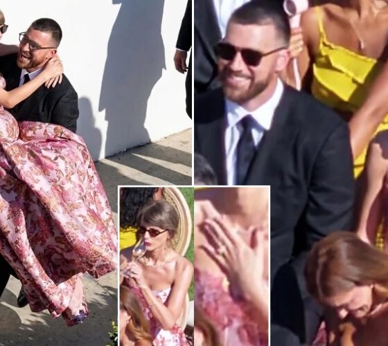 Complete Video of Shocking First Appearance as Taylor Swift and Travis Kelce Were Spotted at JuJu Smith-Schuster’s Wedding, One Week After Their Own