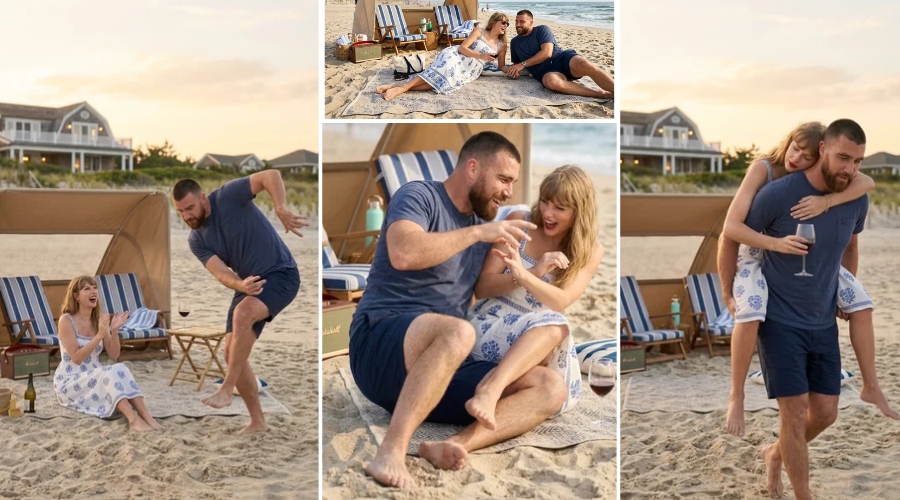 First 20 Photos and Clip from Taylor Swift and Travis Kelce’s Private Honeymoon Date Revealed as Travis Surprises Her with a Dance Performance While Taylor Gets Tipsy and Is Sweetly Carried Back to the Hotel by Her Gentle Husband, See the Never-Before-Seen Moments