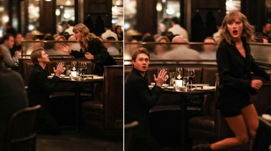 Travis Kelce’s Wife Taylor Swift Spotted with Ex Joe Alwyn at NYC Restaurant - Tension Rises as Joe Suddenly Kneels and Begs, Sending Taylor Running… Witnesses Reveal Shocking Details About Pregnancy, Paternity, and Possible Divorce