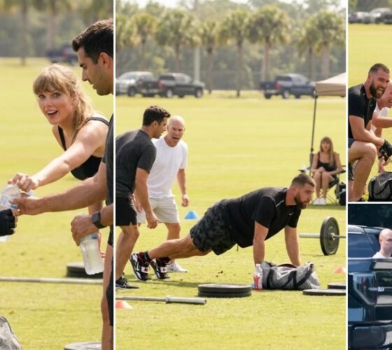 Taylor Swift in Her NFL WAG Era Makes a Surprise Appearance at Travis Kelce’s Private Offseason Workouts to Show Early Support for Her Husband's Upcoming NFL Season