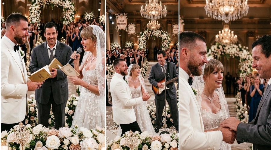Taylor Swift Releases First Official Photos and Videos from Her MSG Wedding, Featuring Emotional Moments as She and Travis Kelce Read Personal Vows from Gold-Bound Books
