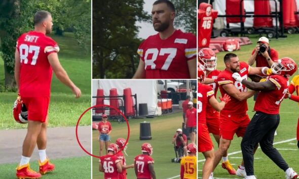 Travis Kelce Visibly Furious as He Arrives at Chiefs Training Camp in St. Joseph for Year 14 After Having His Honeymoon Cut Short, Only for Eagle-Eyed Fans to Notice His Jersey Name Shockingly Changed to "Swift"