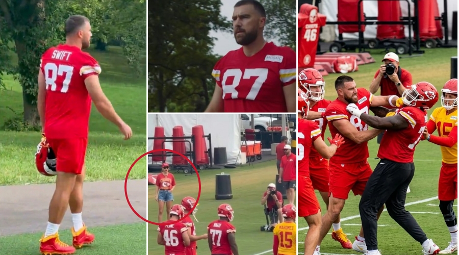 Travis Kelce Visibly Furious as He Arrives at Chiefs Training Camp in St. Joseph for Year 14 After Having His Honeymoon Cut Short, Only for Eagle-Eyed Fans to Notice His Jersey Name Shockingly Changed to "Swift"