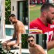 Travis Kelce Ditches Chiefs Training Camp on Day 3 After Heated Fight With Patrick Mahomes Over Insulting Comments About Taylor Swift, Spotted Few Hours Later Bare-Chested on Poolside Date With Her