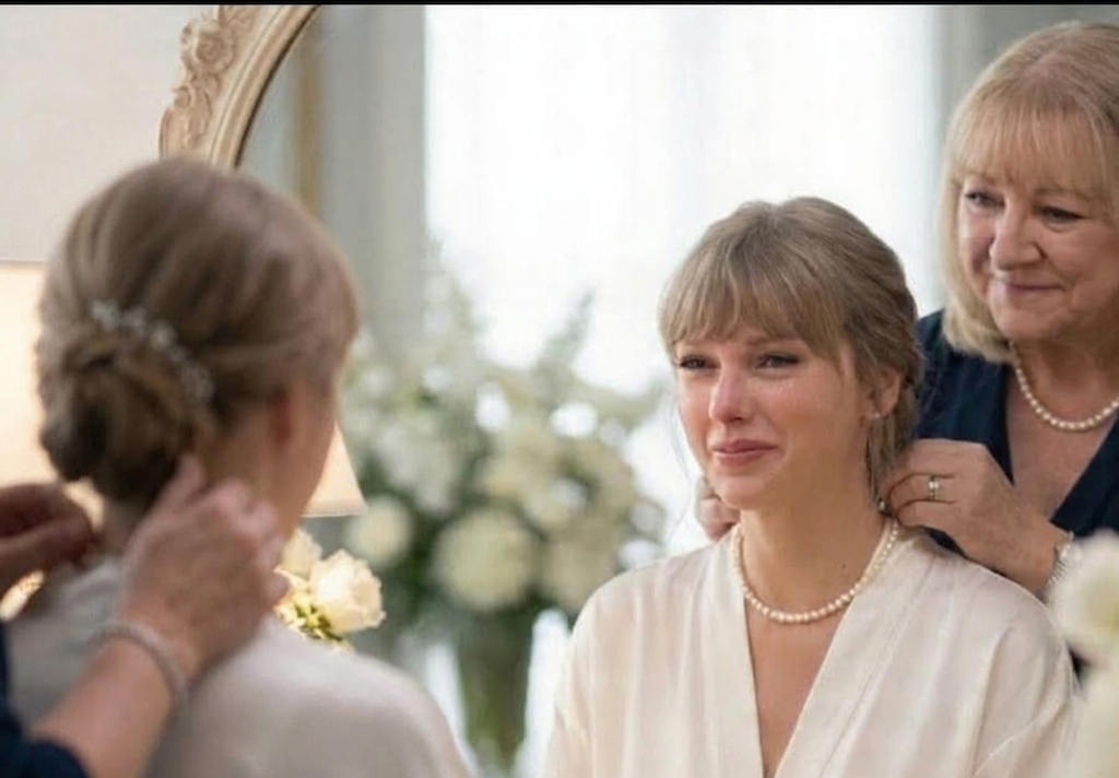Full Video of Emotional Moment Before the Wedding Started as Travis Kelce’s Mom Donna Hands Taylor Swift Her Grandmother Margaret’s 60-Year-Old Pearl Necklace