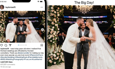 Taylor Swift Unexpectedly Drops Official MSG Wedding Album on Instagram, Shatters World Record for Most Liked Post in 10 Minutes