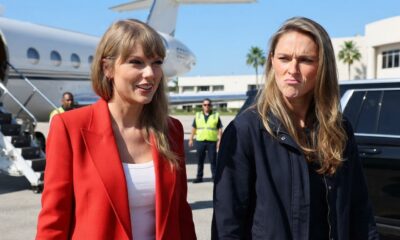 Kylie Kelce Looks Visibly Annoyed as She Arrives With Sister-in-Law Taylor Swift Kelce at a Florida Airport Ahead of the Chiefs vs. Buccaneers Preseason Game