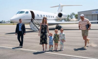 Taylor Swift and Jason and Kylie Kelce’s Daughters Wyatt, Elliotte and Bennett Touch Down in Tampa, Florida, to Support Uncle Travvy at the Chiefs vs. Buccaneers Game - But Wait Until You See Travis Ditch His Teammates and Run to Welcome His Adorable Nieces in a Sweet and Hilarious Moment That Shows How Much He Loves Them