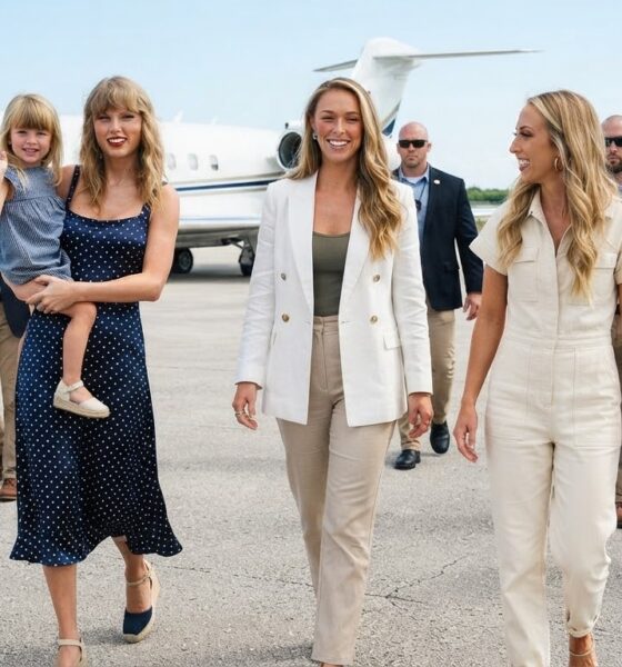 Taylor Swift, Kylie Kelce, and Brittany Mahomes Make Shocking Florida Airport Entrance Ahead of Chiefs vs Buccaneers Preseason Game - And Fans Are Saying the Exact Same Thing After Spotting Taylor Carrying a Little Girl Who Looks Just Like Her... See Clearer Photos