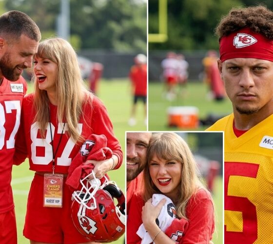 Taylor Swift Causes Total Meltdown After Shocking Fans with a Surprise Appearance at Chiefs Day 4 Training Camp Event in St. Joseph - Leaving Thousands Stunned as Travis Kelce Stops Practice to Hug Her On the Field