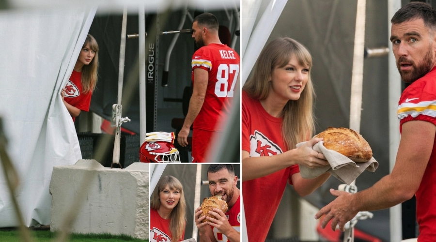 Taylor Swift Caught on Camera Delivering Her Famous Homemade Sourdough to Her Hardworking Husband Travis Kelce at Chiefs Training Camp in St. Joseph, Only for Shocked Fans to Realize It Was the Real Deal