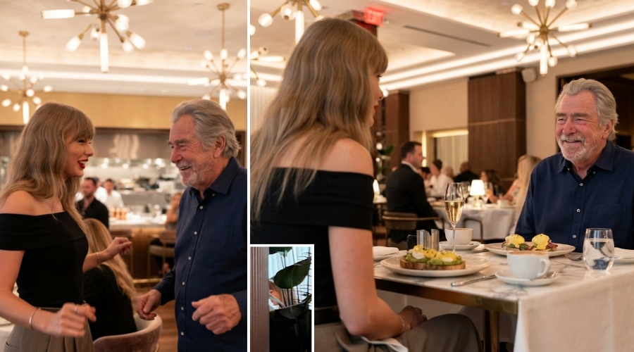 Taylor Swift and Her Father-in-Law, Ed Kelce, Spotted at 1587 Prime Dining and Dancing Without Her Husband Travis Kelce