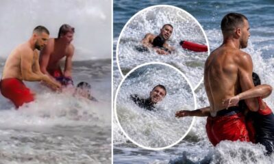WATCH: Taylor Swift’s Husband Travis Kelce Risked His Life to Rescue a Child From Powerful Waves During Their Private Beach Date