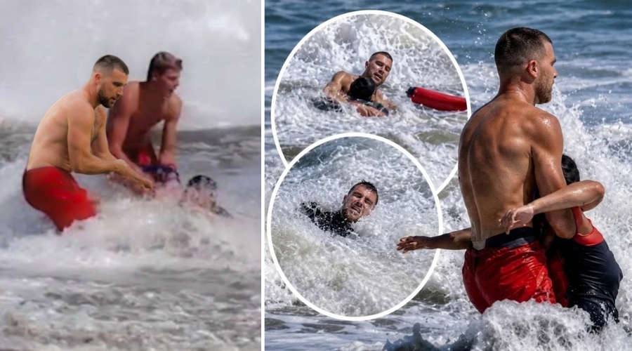 WATCH: Taylor Swift’s Husband Travis Kelce Risked His Life to Rescue a Child From Powerful Waves During Their Private Beach Date
