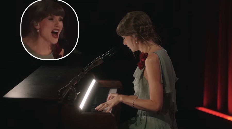 Watch the Full 15 Sweet Minutes of Taylor Swift performing an Angelic mashup of “I Knew It, I Knew You,” “august” & “All Too Well” at the Grammy Museum