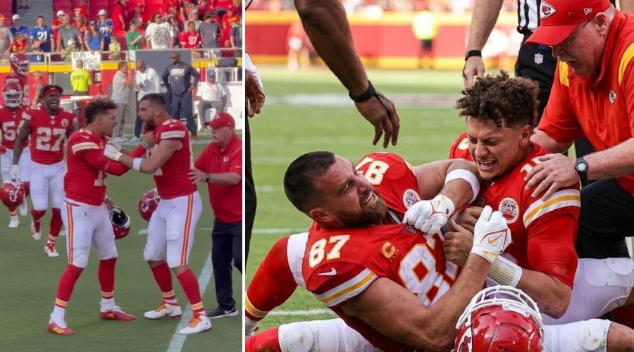 Travis Kelce and Patrick Mahomes Lose Control Just Minutes Before the Chiefs vs. Seattle Seahawks Game Begins After Patrick Calls His Wife Taylor Swift a “Big…” - What Happened Next Leaves Everyone Furious… See More