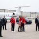 Taylor Swift Spotted Arriving at Kansas City Airport With Her Dad Scott Swift and Father-in-Law Ed Kelce to Support Husband Travis Kelce at the Chiefs vs. Rams Preseason Opener - Taylor Loves Her Father-in-Law So Much That She Was Seen Sweetly Hugging Ed, Leaving Her Dad Visibly and Hilariously Jealous... See the First Glimpse and Never-Before-Seen Photos