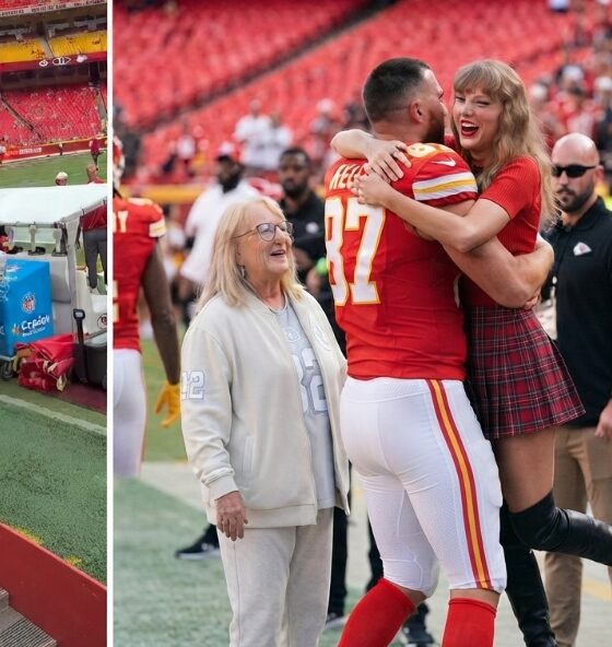 First Look at the Moment Travis Kelce Spots Taylor Swift Arriving With Her Mom Andrea and His Mom Donna Kelce and CHARGES OVER to Rush and Kiss Her, Showing Just How Much He Misses Her After Not Seeing Her Since Training Camp Began - Fans Can’t Stop Replaying the Irresistibly Adorable Moment... See the First 6-Minute Never-Before-Seen Clip
