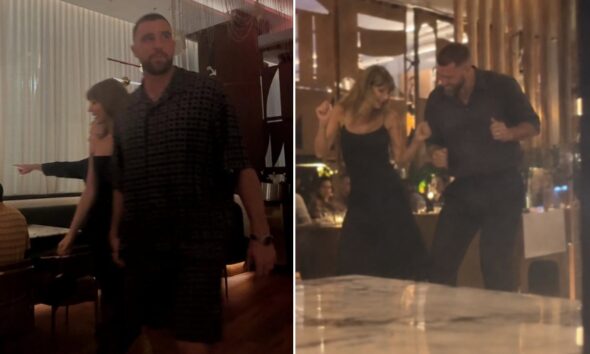 Taylor Swift and Husband Travis Kelce Spotted Celebrating Patrick’s 31st Birthday at 1587 Prime - Fans Are Obsessed With Her Stunning New Look and Haircut, but It’s the Hilarious Video of Taylor and Travis Taking Over the Dance Floor That Has Everyone Talking... See Clearer Photos and Never-Before-Seen Clip
