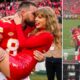 Travis Kelce Breaks NFL Protocol After Leading the Chiefs Onto the Field, Then Runs Toward Taylor Swift After Spotting Her, as She Runs to Meet Him and Gives Him the Sweetest Good-Luck Kiss Before the Game - Fans Are Going Crazy and Can’t Stop Replaying the Heartwarming Moment... See the Never-Before-Seen Clip and Photos