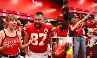 Taylor Swift Breaks Chiefs and NFL Protocol After Bursting Into the Chiefs Locker Room Following the Chiefs’ Thrilling 33-30 Overtime Win Over the Indianapolis Colts to Celebrate the Team and Boost Their Morale With a Sweet Speech - But Her Hilarious Recreation of Coach Andy Reid’s Famous Celebratory “Dab” Dance Moves Sends Teammates and Staff Crazy, and Fans Can’t Stop Talking About It - See the Never-Before-Seen Clip
