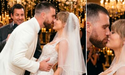 Taylor Swift Finally Drops the First Official Photos and Clip of Their Sweet First Kiss as a Married Couple After Adam Sandler’s Heartwarming “You May Kiss the Bride” Moment at Their Star-Studded MSG Wedding