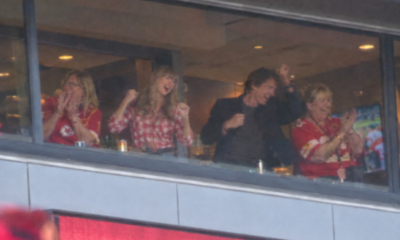 Taylor Swift, her Mom Andrea Swift, Mother-in-Law Donna Kelce, and Tom Cruise Spotted Performing Hilarious Chant and Dance to Boost Travis Kelce to a Touchdown at Chiefs Season Opener... See Clearer Photos and the Full Hilarious Clip