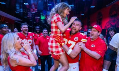 Taylor Swift Breaks NFL Protocol and Runs Onto the Field to Jump Into Husband Travis Kelce’s Arms After the Chiefs’ Stunning 31-10 Victory Over the Broncos in the NFL Season Opener - See the Full 2-Minute Rare Clip