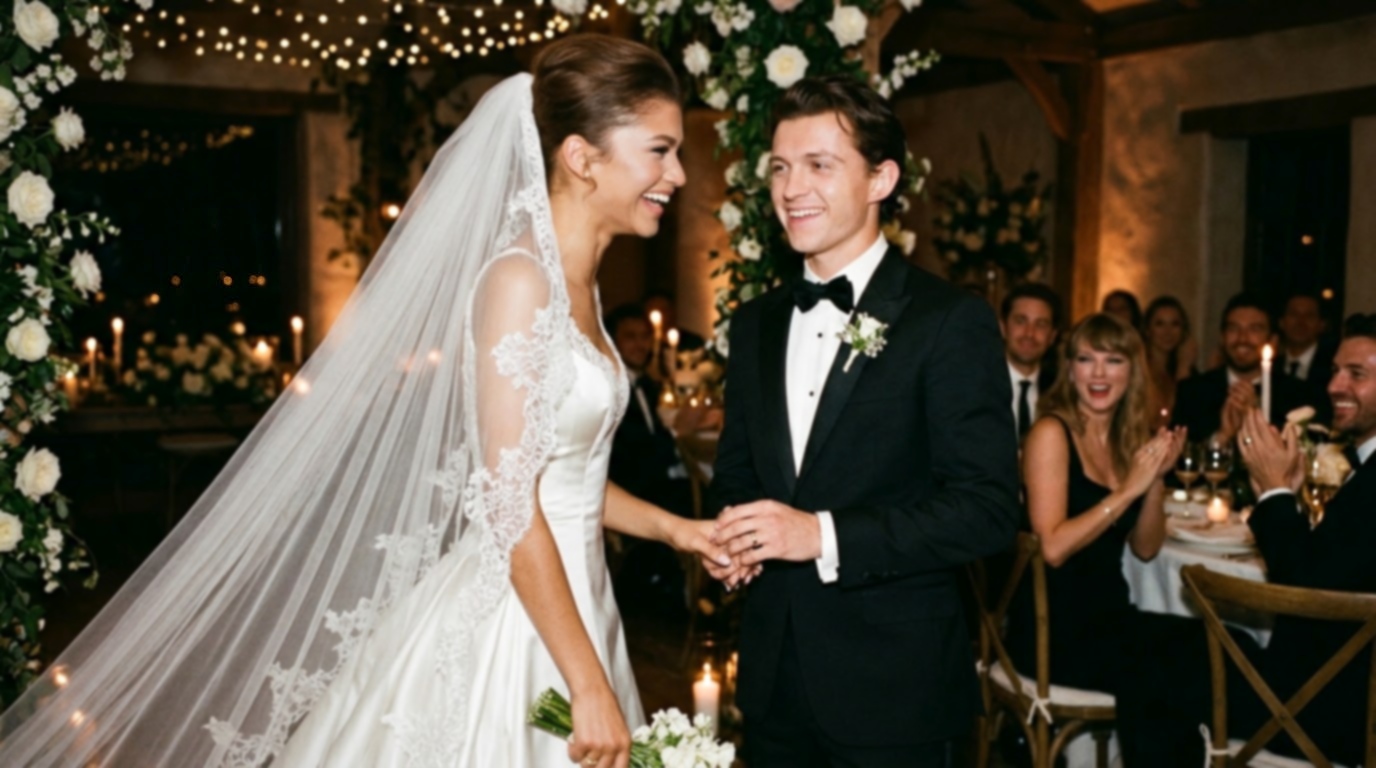 Zendaya and Tom Holland Break the Internet as They Drop the First Look at Their Secret Marriage, With Taylor Swift and Travis Kelce Making a Surprise Appearance at the Wedding and Taking the Spotlight at Someone Else’s Big Day - Why They Kept It Hidden After Zendaya’s Show-Stopping Appearance at the 2026 Emmy Awards... See All the Never-Before-Seen Photos and Sweet Clip