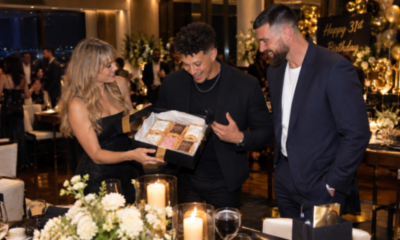 Taylor Swift and Husband Travis Kelce Spotted at Patrick Mahomes’ 31st Birthday Dinner as Taylor Brings Her Homemade Pop-Tarts as a Special Gift for Patrick and Shares Them With Everyone at the Party... See Photos and a Never-Before-Seen Clip of All the Beautiful Moments