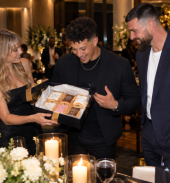 Taylor Swift and Husband Travis Kelce Spotted at Patrick Mahomes’ 31st Birthday Dinner as Taylor Brings Her Homemade Pop-Tarts as a Special Gift for Patrick and Shares Them With Everyone at the Party... See Photos and a Never-Before-Seen Clip of All the Beautiful Moments