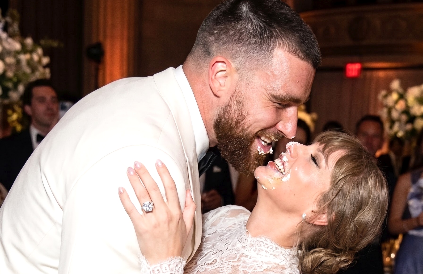 Vogue Finally Drops the First-Ever Glimpse of Taylor Swift and Travis Kelce’s Sweet and Amusing First Dip Kiss at Their Majestic MSG Wedding, Alongside More Photos for the 2026 Cover, Breaking the Internet Ahead of the Chiefs vs. Colts Game After Intense Online Pressure Forced the Singer to Share the Never-Before-Seen Photos